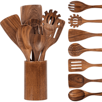 Thumbnail for Wooden Kitchen Utensils Set