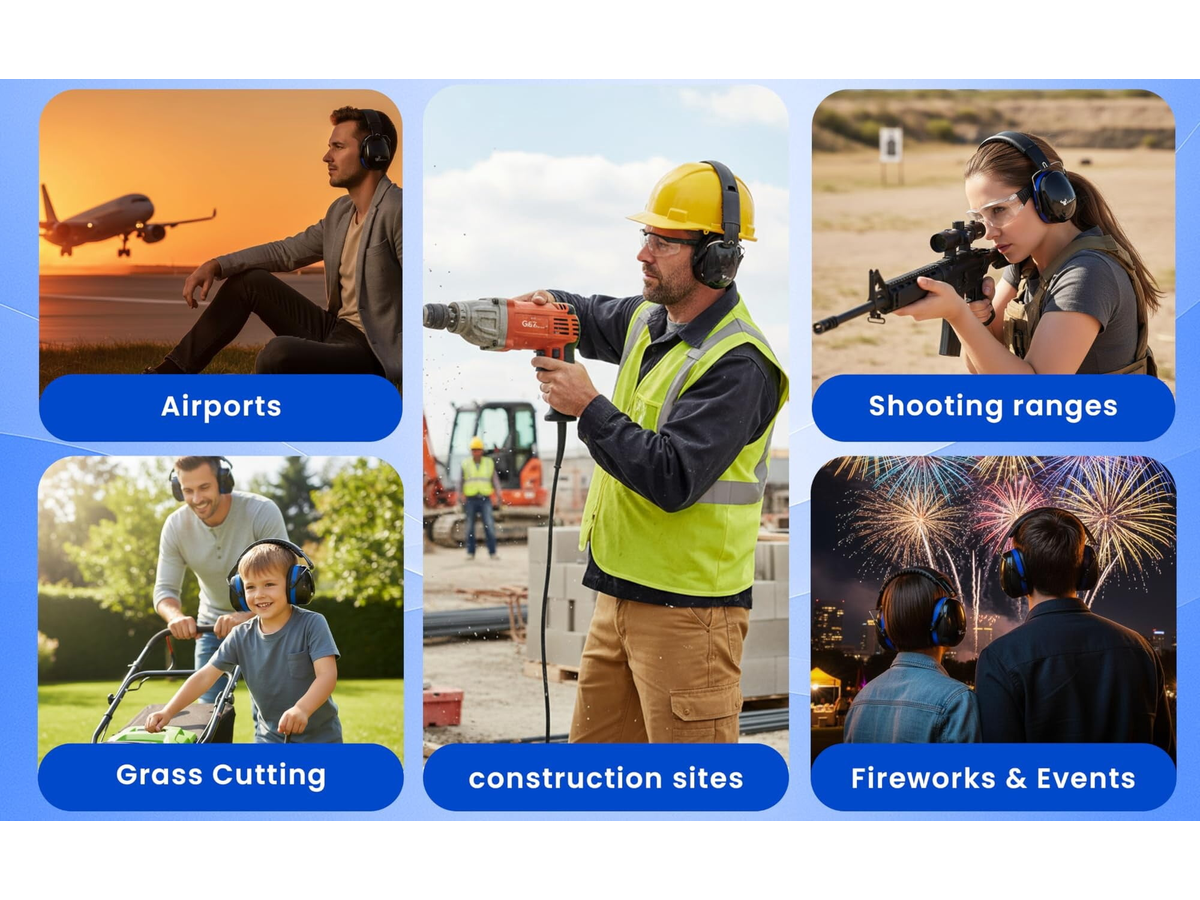 Noise Reduction Safety Ear Muffs
