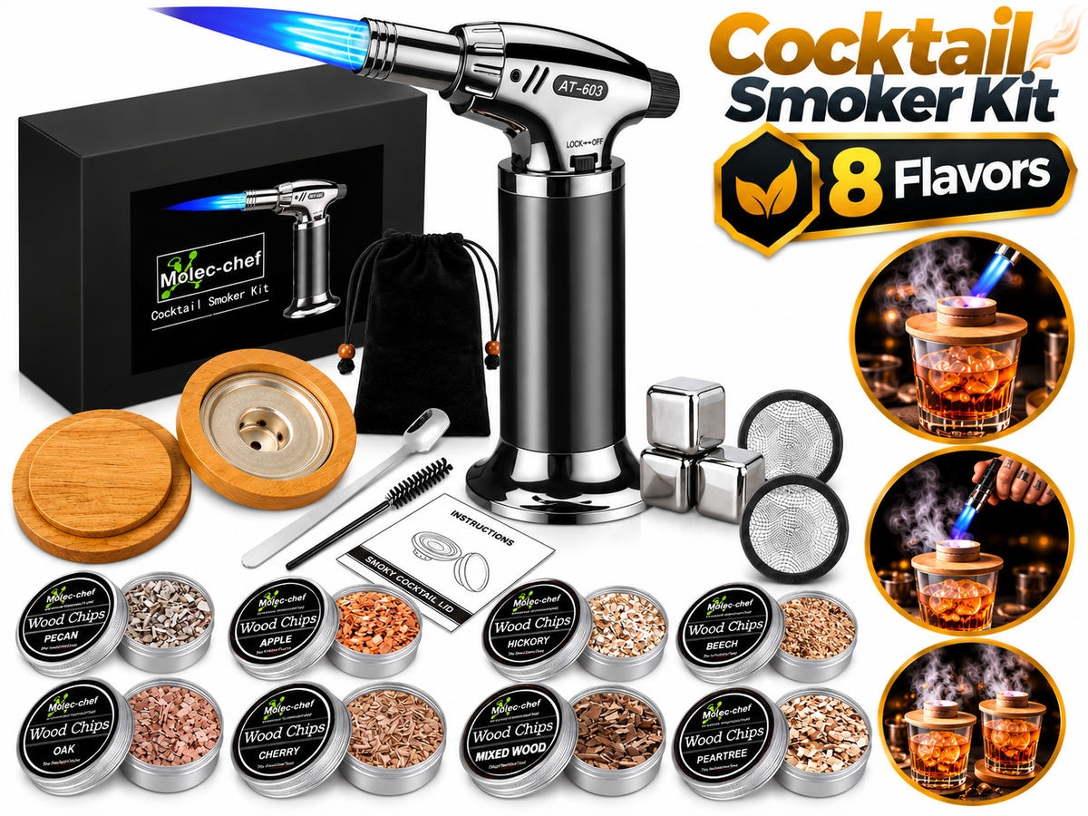 Cocktail Smoker Kit Torch And Wood Chips