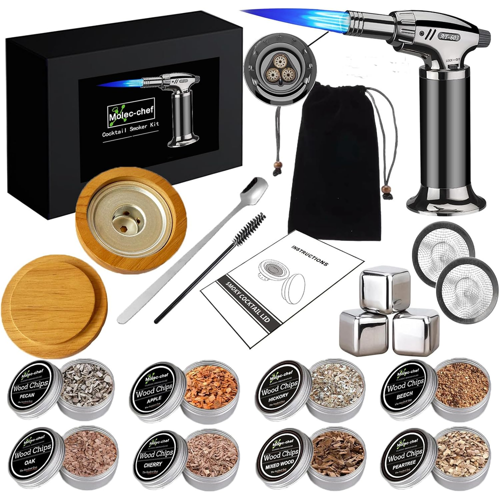 Cocktail Smoker Kit Torch And Wood Chips