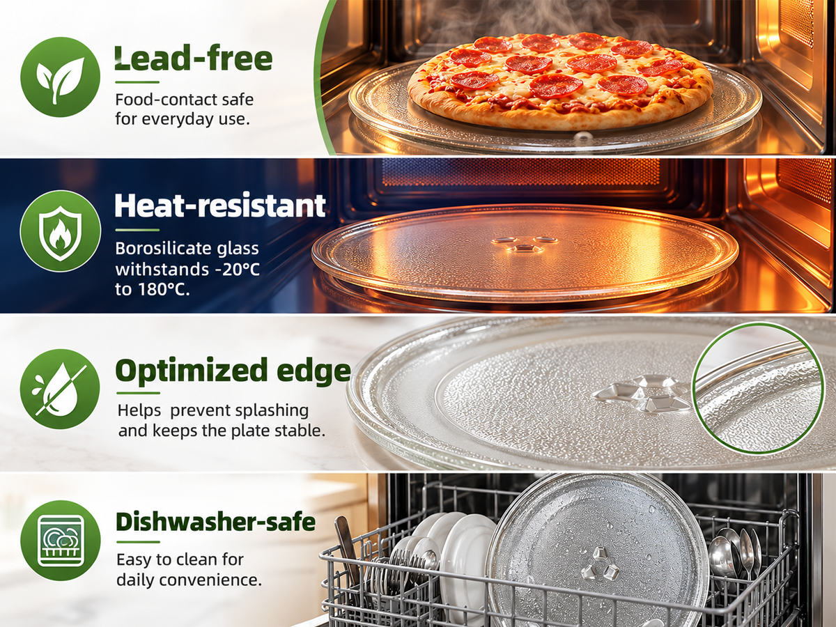 Microwave Turntable Glass Plate