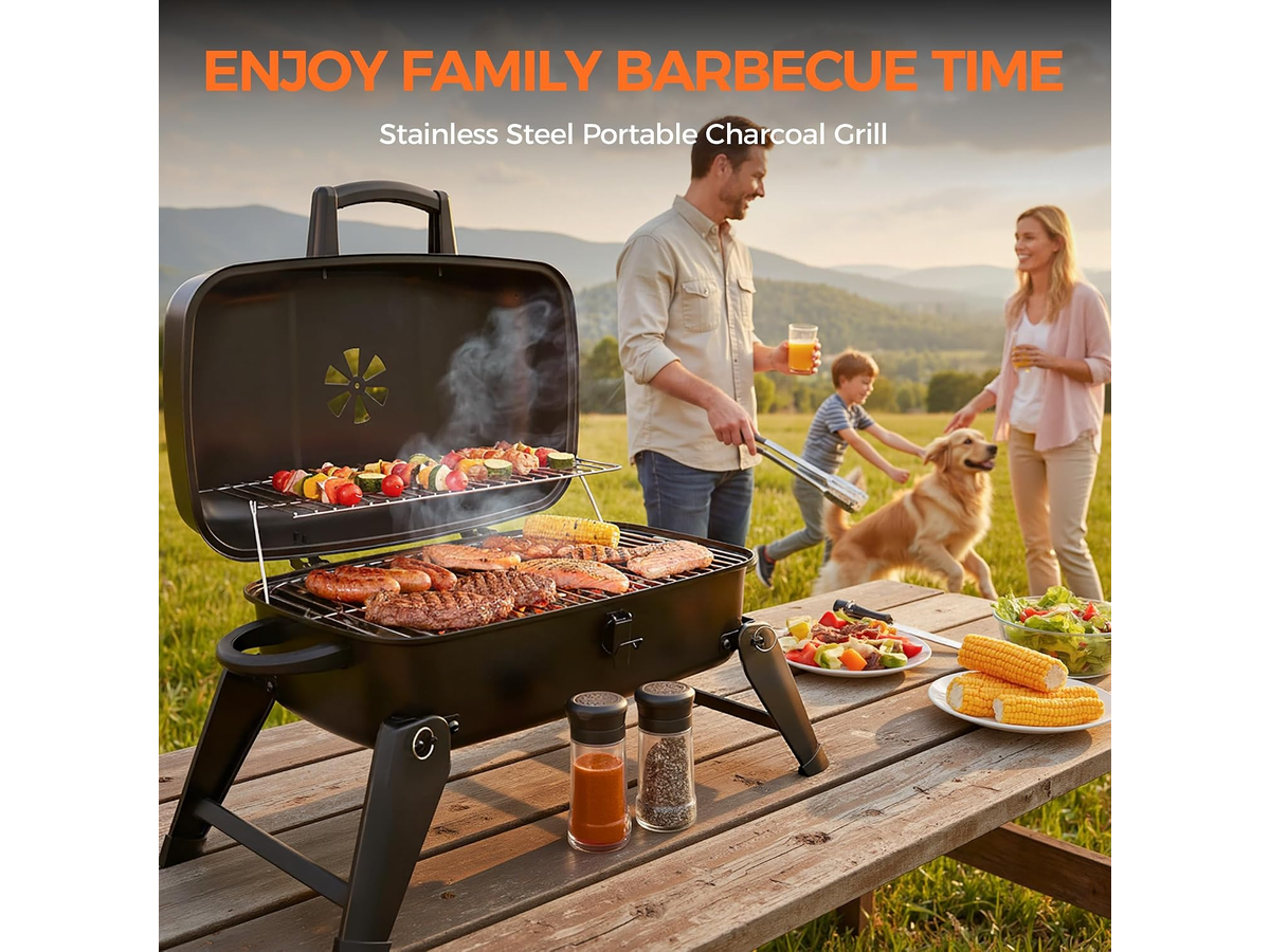Portable Charcoal BBQ Grill