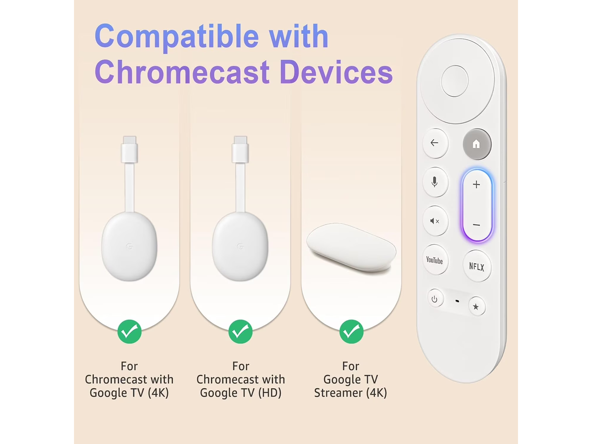 Google Chromecast Remote Voice Replacement Control