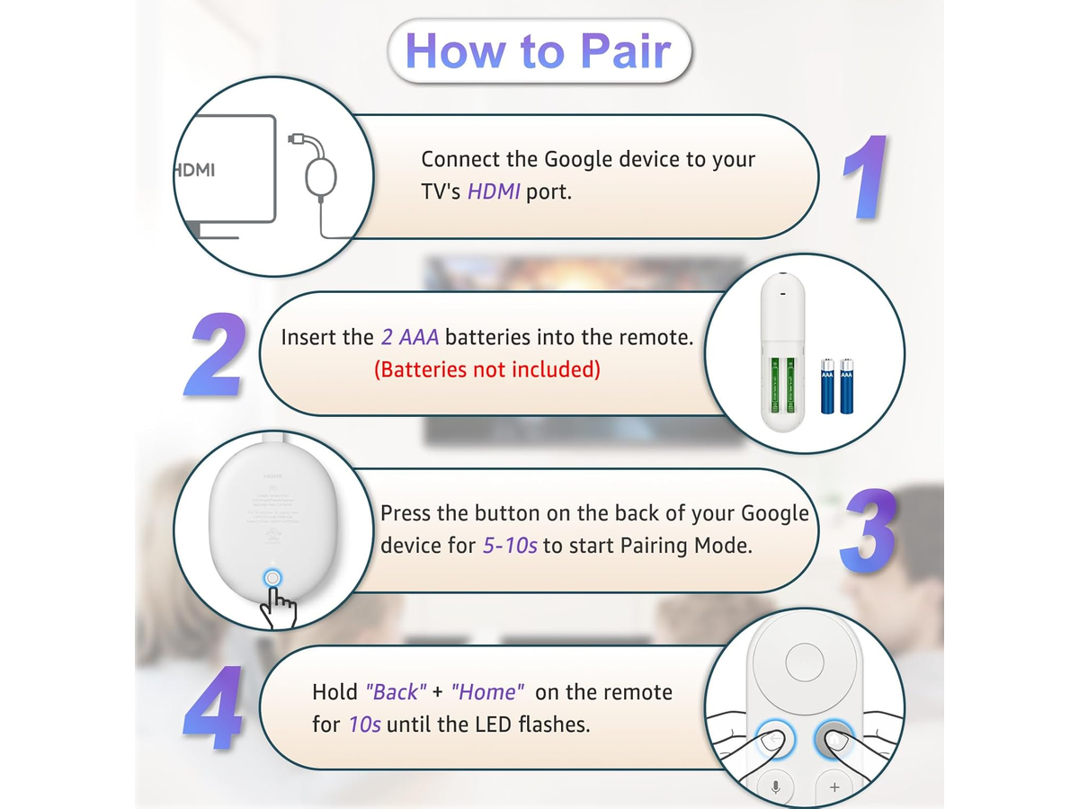 Google Chromecast Remote Voice Replacement Control