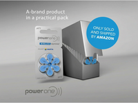 Thumbnail for PowerOne P675 size 675 Hearing Aid Batteries 60 Pack
