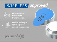 Thumbnail for PowerOne P675 size 675 Hearing Aid Batteries 60 Pack