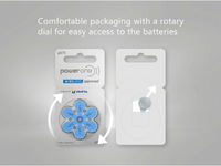 Thumbnail for PowerOne P675 size 675 Hearing Aid Batteries 60 Pack