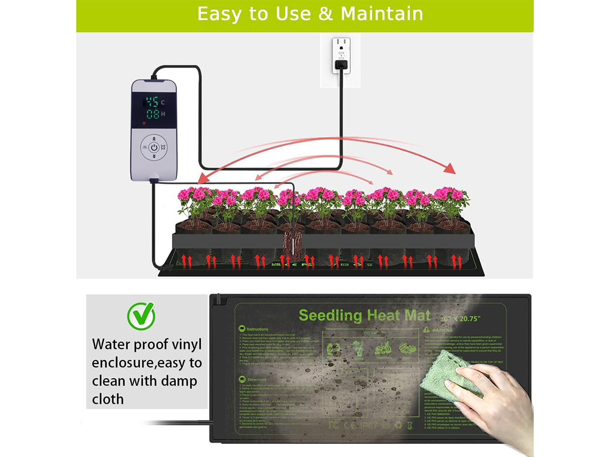 Seedling Heat Mat with Thermostat