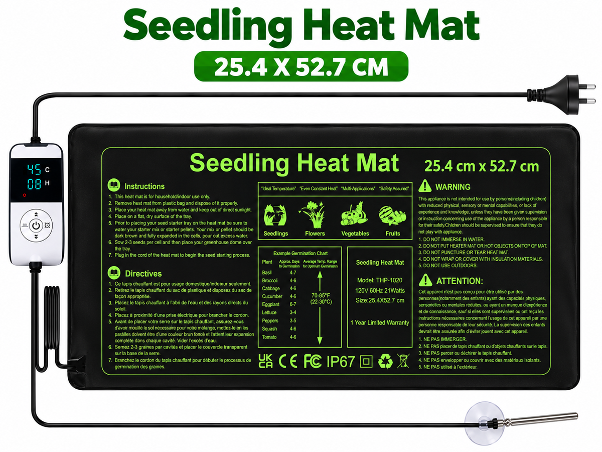 Seedling Heat Mat with Thermostat