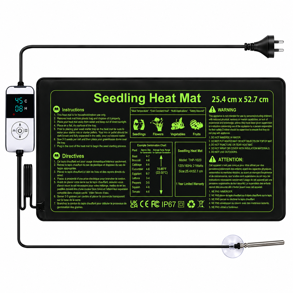 Seedling Heat Mat with Thermostat