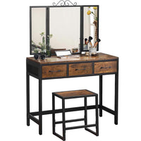 Thumbnail for Dressing table and stool set in modern style