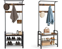 Thumbnail for Vasagle Coat Rack Stand with Shoe Storage Bench