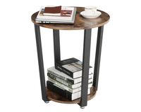 Thumbnail for VASAGLE Side Table End Table Rustic Brown and Black