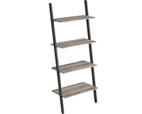 Thumbnail for Leaning Wall Bookcase Rustic Brown Wood Plant Stand