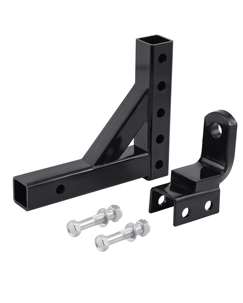 Close-up of trailer ball mount hitch kit steel construction