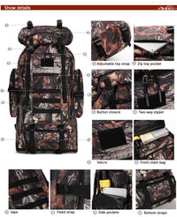 Thumbnail for Tramping Pack Backpack Bag 100L Waterproof Tactical Military Hiking Camping BAG - The Shopsite
