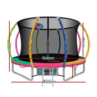 Thumbnail for 10FT Trampoline Round Trampolines With Basketball Hoop - The Shopsite
