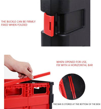 Thumbnail for Foldable Trolley Foldable Shopping Trolley Cart Portable Collapsible Folding Wheel Grocery Trolley Crate