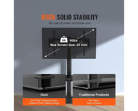 Thumbnail for Swivel TV stand with TV angled for dining area viewing