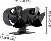Thumbnail for 8 Blades Stove Fan Heat Powered Stove Fan - The Shopsite