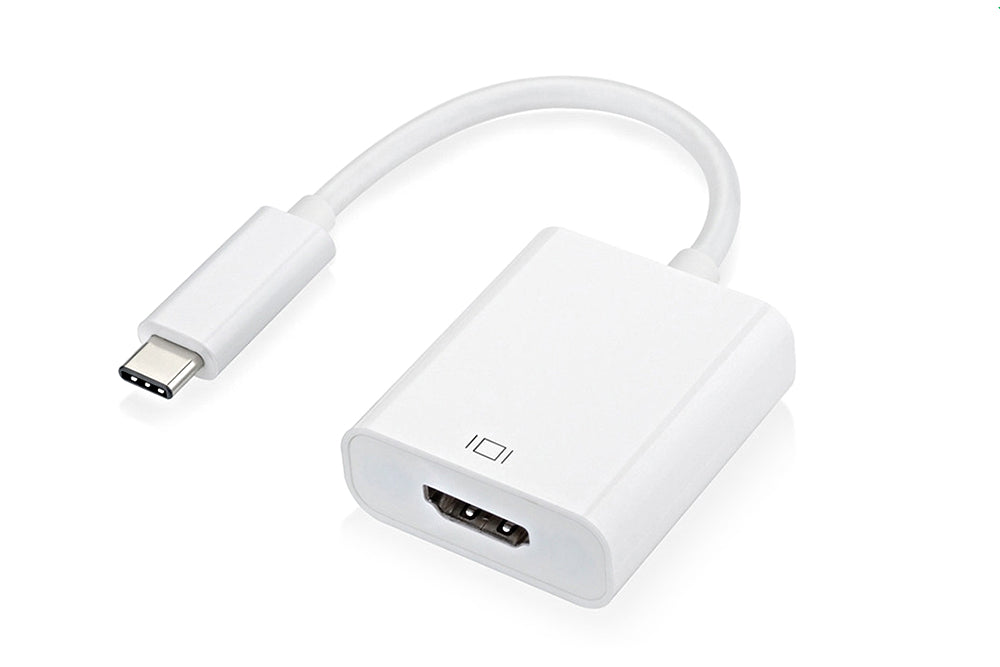 Adapter cable connected to TV HDMI port