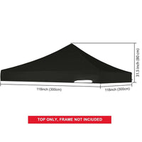 Thumbnail for 3x3 Gazebo Roof Cover Outdoor Garden Marquee Waterproof Tent
