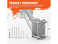Thumbnail for Spare tyre carrier with raised design for clearance