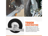 Thumbnail for Trailer tyre carrier with included screws and nuts