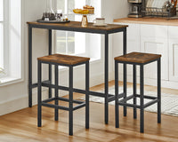 Thumbnail for Dining Table Set Bar Table and Stools Set with 2 Stools