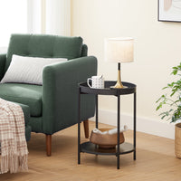 Thumbnail for VASAGLE Bed Side Tables End Table Black