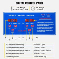 Thumbnail for 22L Ultrasonic Cleaner Stainless Steel with Digital Timer - The Shopsite