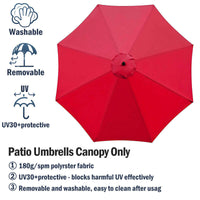 Thumbnail for 3M Parasol Replacement Cloth Round Garden Umbrella Cover For 8-Arm - The Shopsite