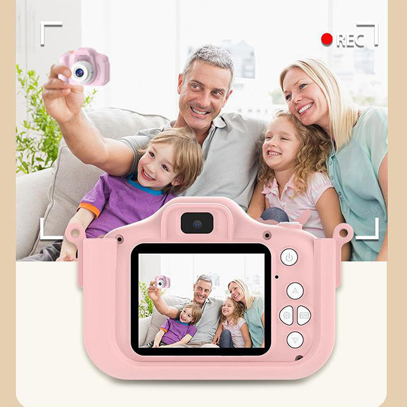 Kids camera showing video recording mode