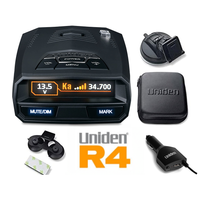 Thumbnail for Uniden R4 extreme radar detector front view OLED display