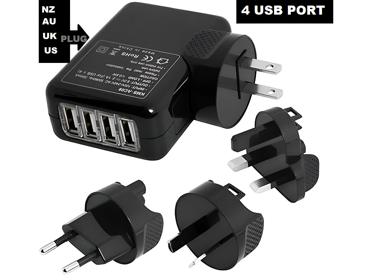 USB 4 Port Wall Charger