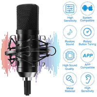 Thumbnail for Usb Condenser Microphone Mic With Stand