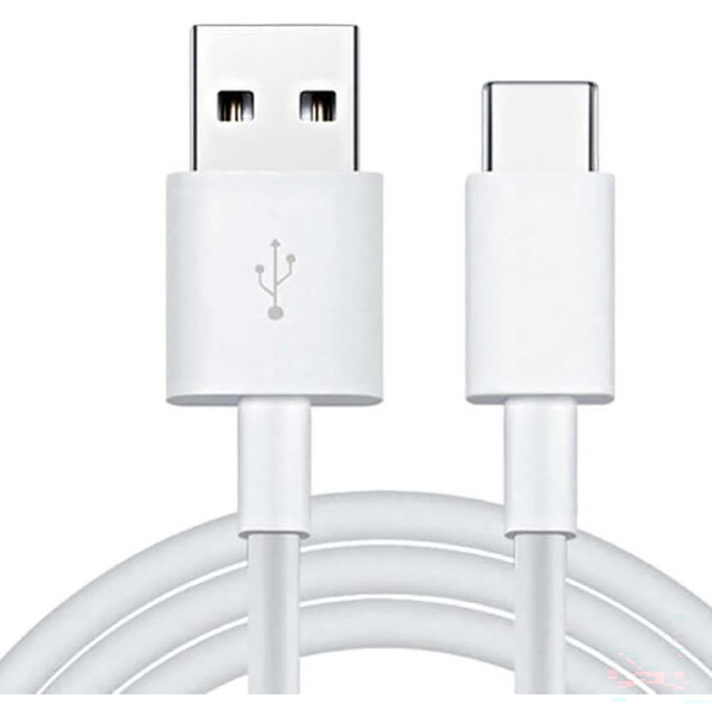 Cable connected to smartphone charging port