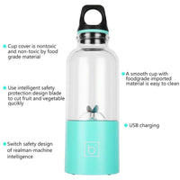 Thumbnail for Portable Smoothie Blender Juicer Rechargeable