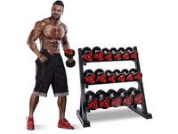 Thumbnail for 3-Tier Dumbbell Rack for Home Gym