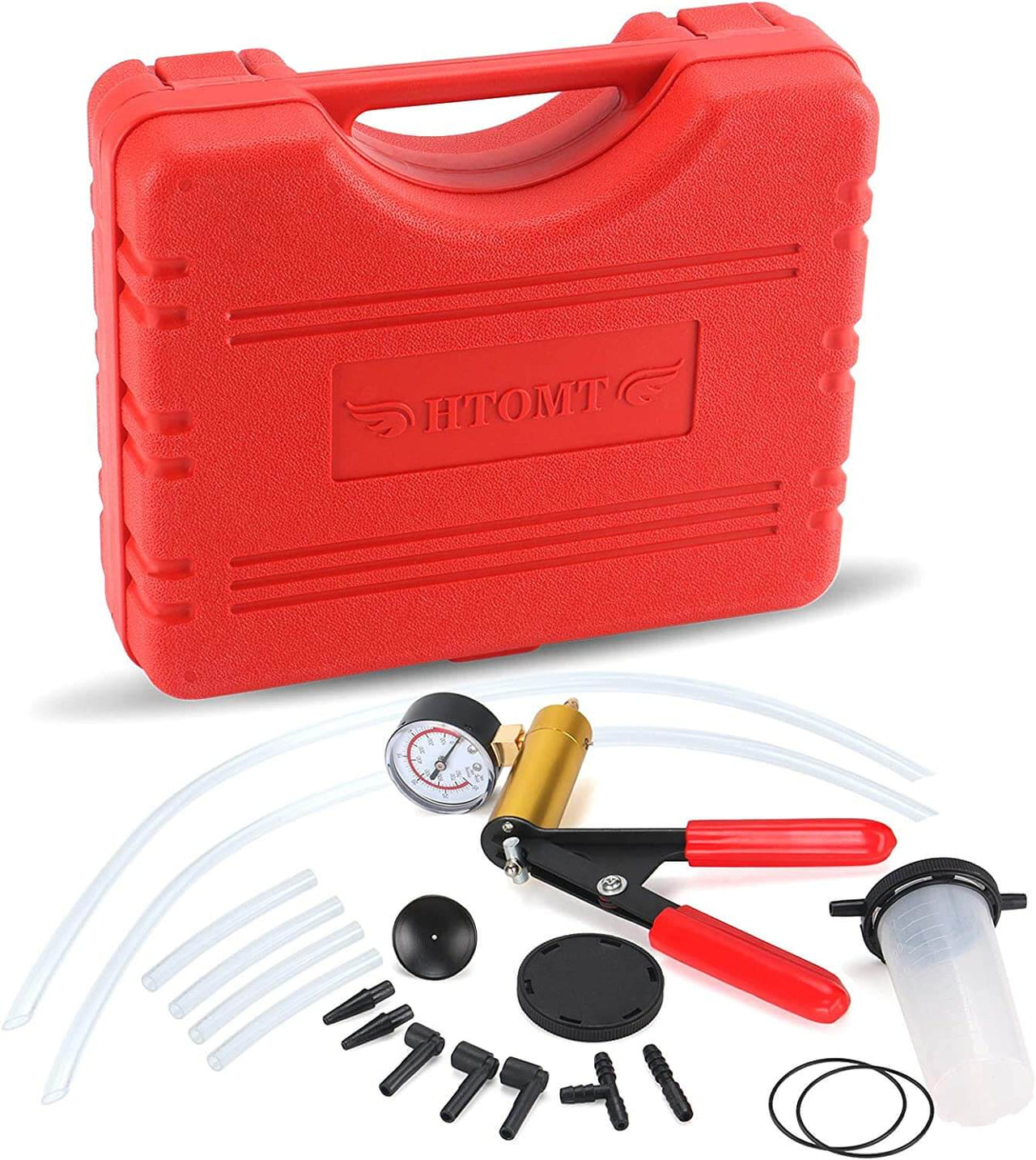 Brake bleeding tool set with user manual
