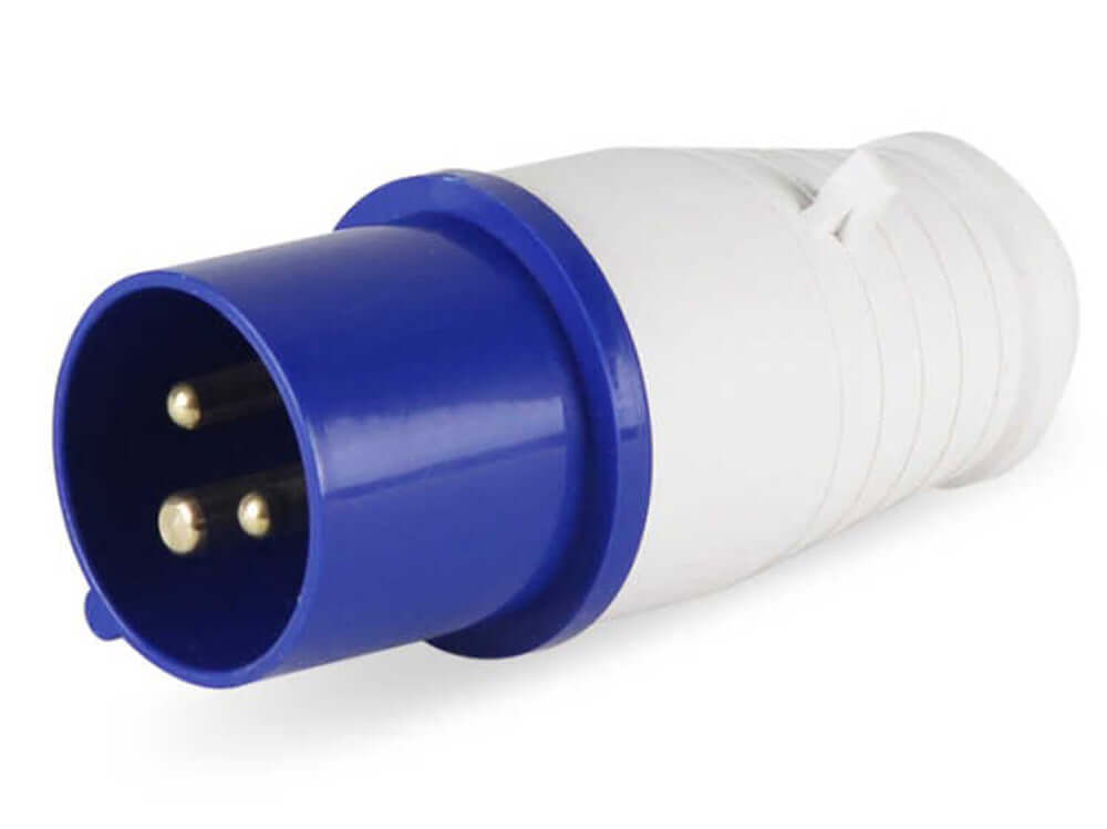 Caravan plug connectors for 240V