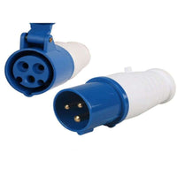Thumbnail for Caravan lead connector plug 16A IP44 Male + Female Combo - The Shopsite