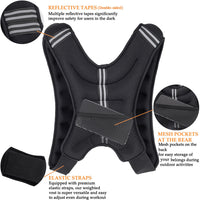 Thumbnail for Weighted Vest 10kg Adjustable Weight Exercise Training