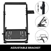 Thumbnail for Gaming Racing Simulator Wheel Stand - Black