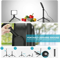 Thumbnail for 2-Pack Dimmable 5600K USB LED Video Light with Adjustable Tripod Stand - The Shopsite