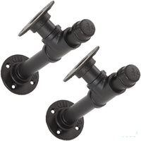 Thumbnail for Set of 2 pipe brackets with durable painted finish