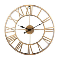 Thumbnail for Big Retro Wrought Iron Wall Clock Roman Numerals - The Shopsite