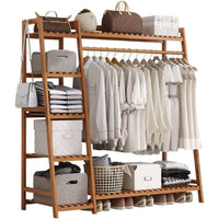 Thumbnail for Bamboo Wardrobe 1.3m wide 1.4m High 40cm Wide - The Shopsite