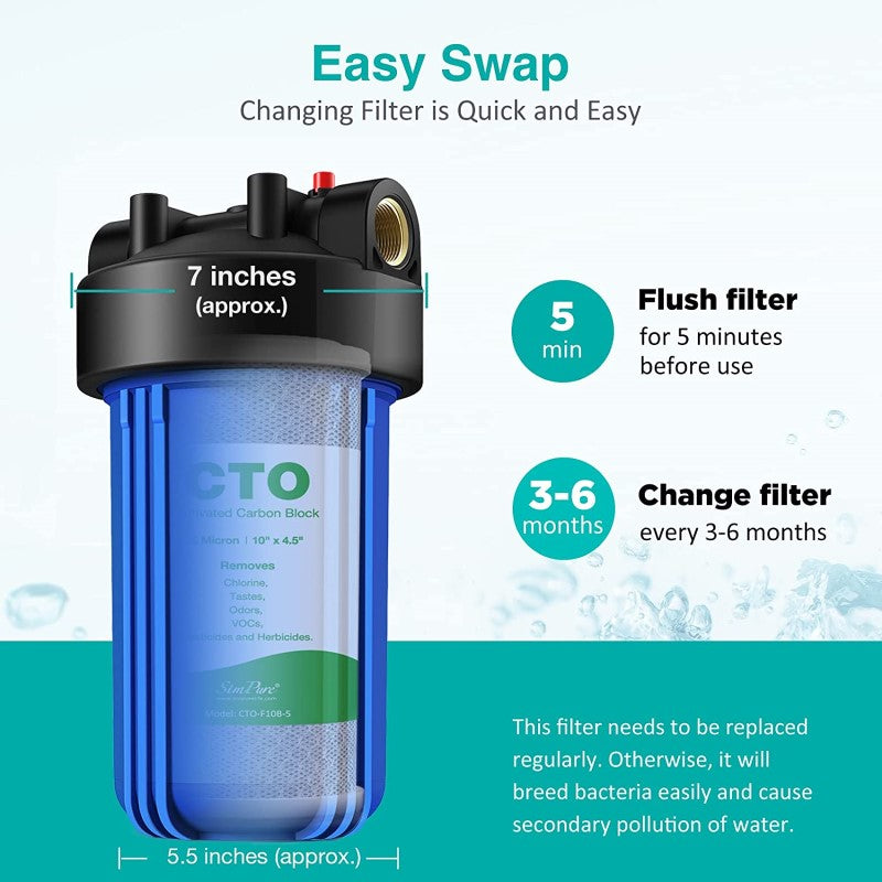 Water Filter System - CTO Replacement Filter