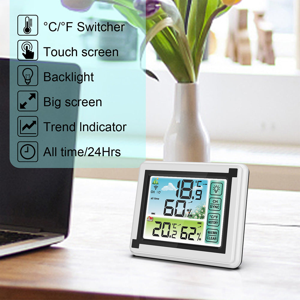 Wireless Weather Station Indoor Outdoor Hygrometer Thermometer
